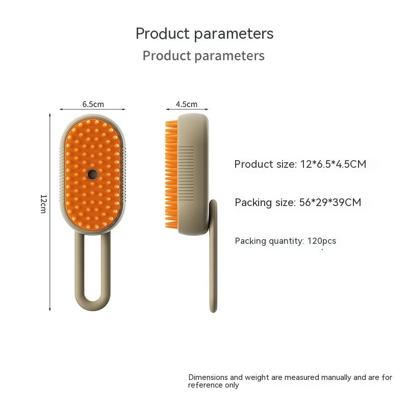 3-in-1 Electric Steam Pet Grooming Brush for Cats & Dogs