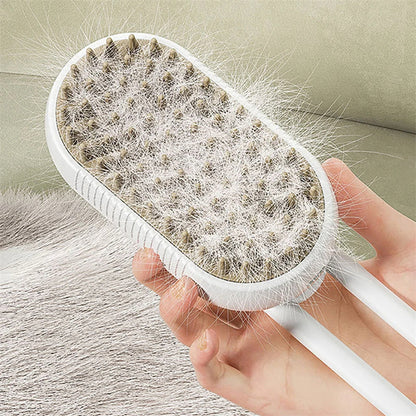 3-in-1 Electric Steam Pet Grooming Brush for Cats & Dogs